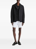 Givenchy single-breasted deconstructed jacket in cotton