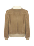 VOLFAGLI Big Ben fur-collar suede jacket