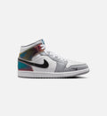 Air Jordan 1 Mid SE – Men's Lifestyle Shoe in Black/White/Wolf Grey
